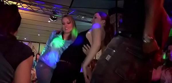  Yong girls in club are fucked hard by older mans in ass and puss in time